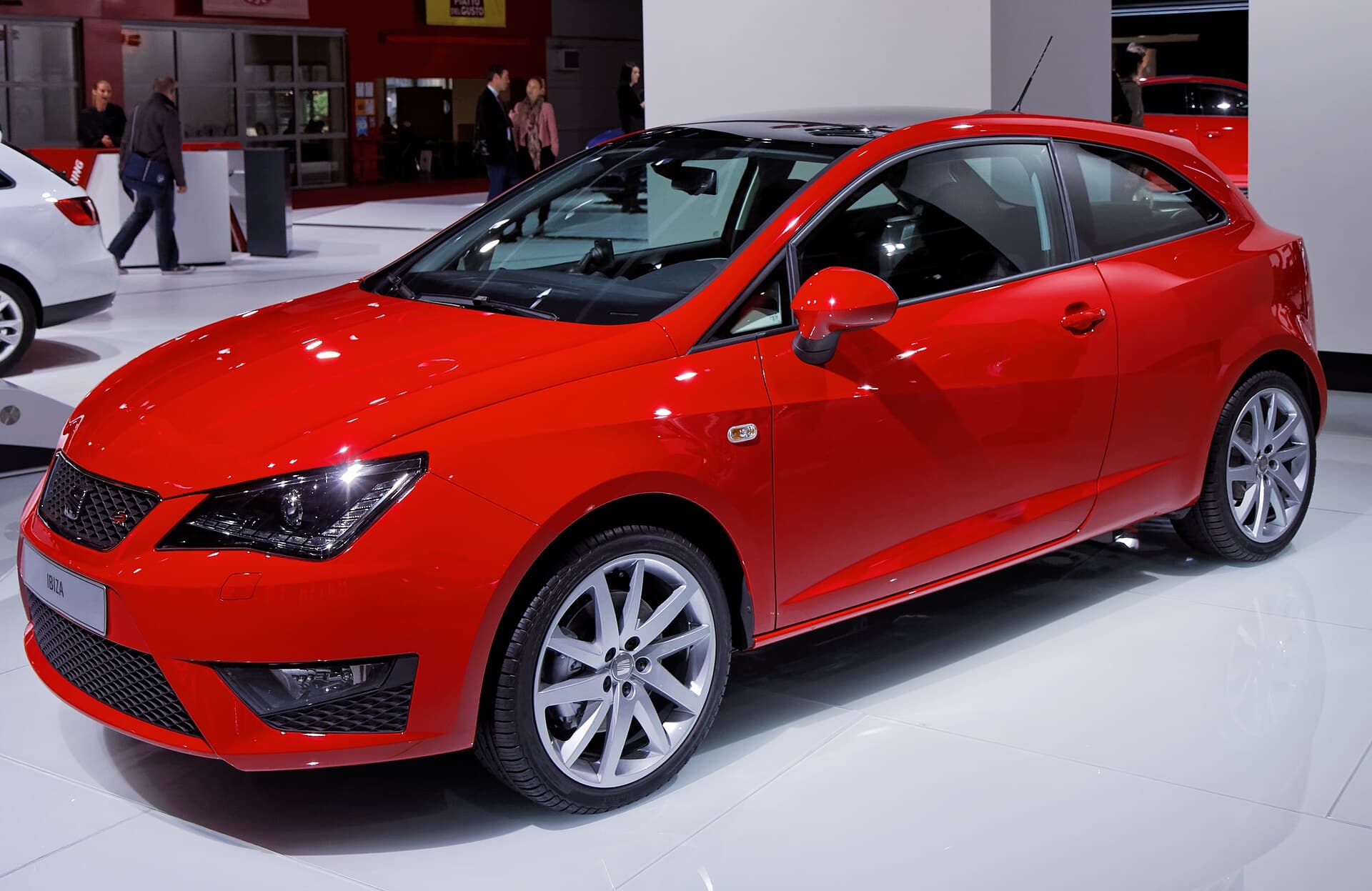 Une Seat Ibiza présentée lors du Mondial de l'Automobile de Paris 2012.