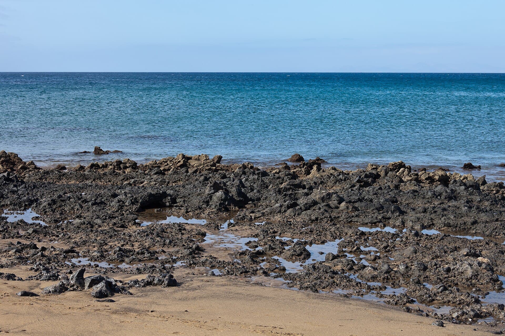 Beach of Matagorda, Puerto del Carmen, Tías, Lanzarote, España