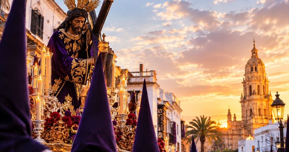 Procesión de Semana Santa en Andalucía