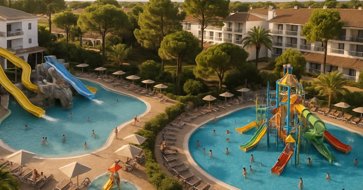 Dos hoteles todo incluido de Matalascañas con familias y actividades acuáticas.